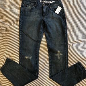 Volcom super stoned skinny blue jeans